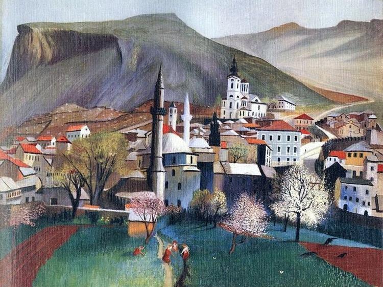 Tivadar Kosztka Csontvary Springtime in Mostar France oil painting art